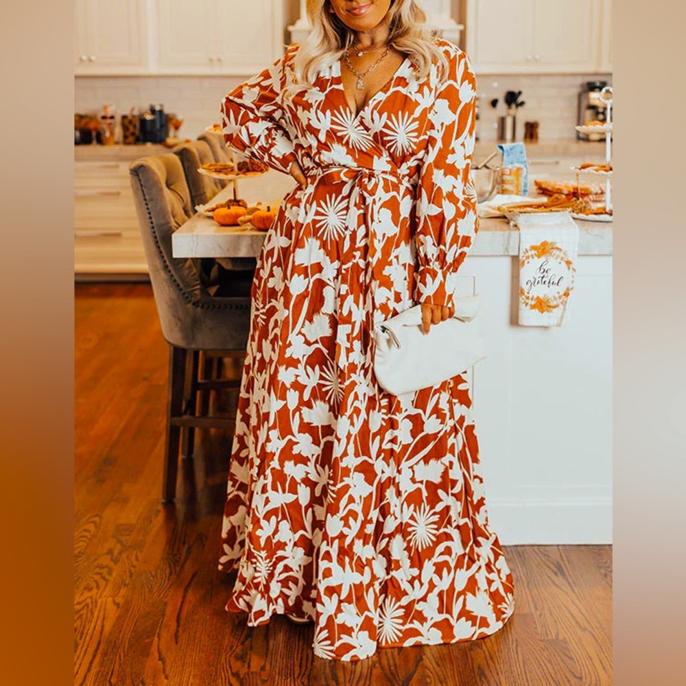 🍊AAKAA WRAP MAXI DRESS🍊